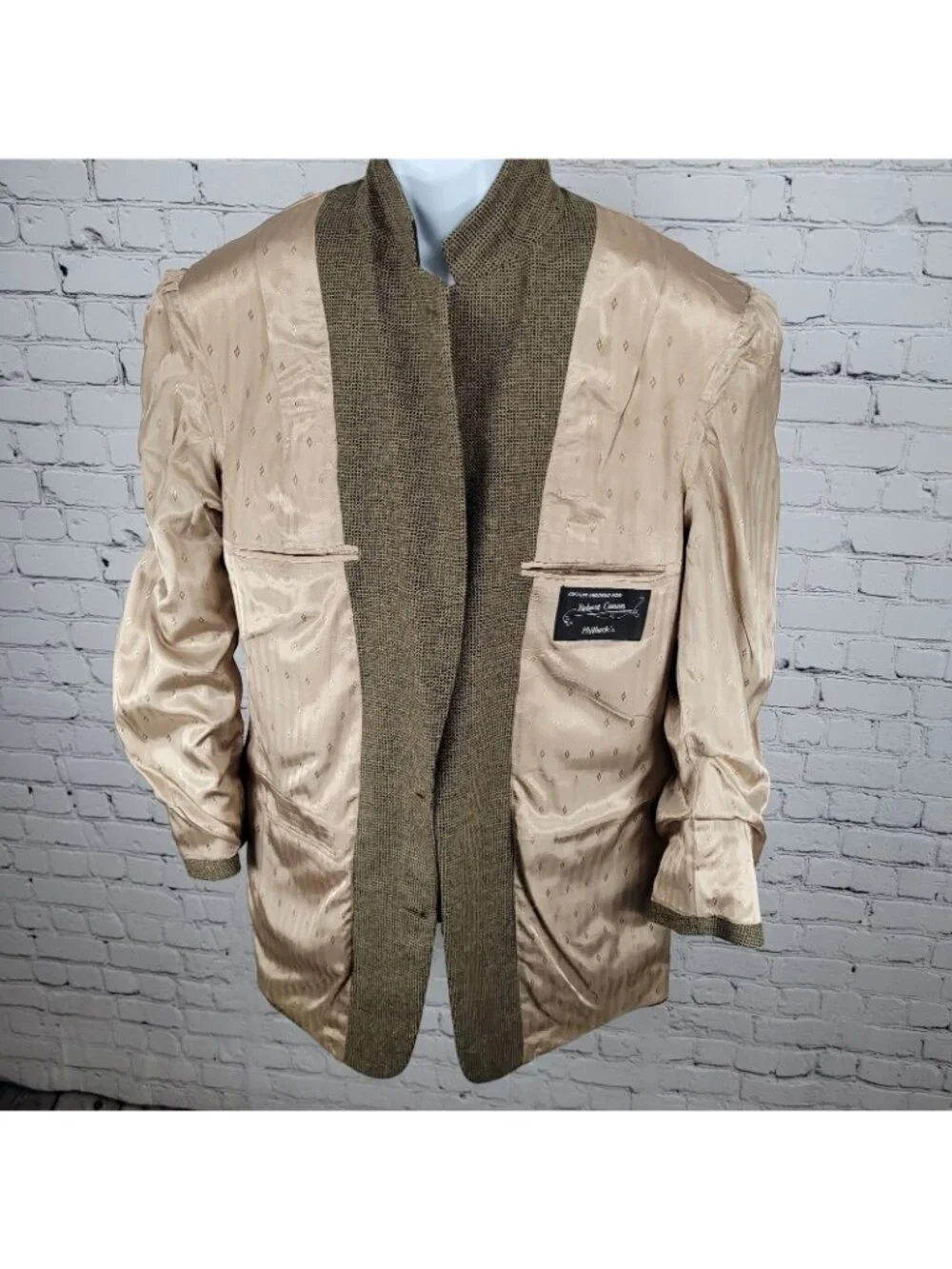 VTG Philbeck's Brown 2 Button Notch Ventless Blazer Sport Coat USA Made Size 42